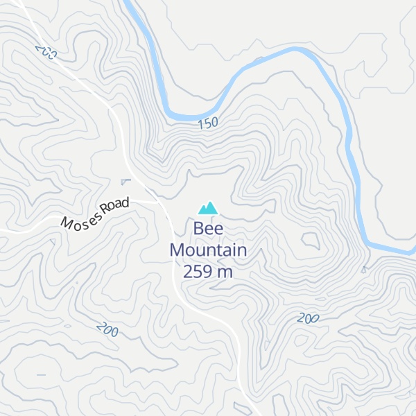 Map of Bee Mountain