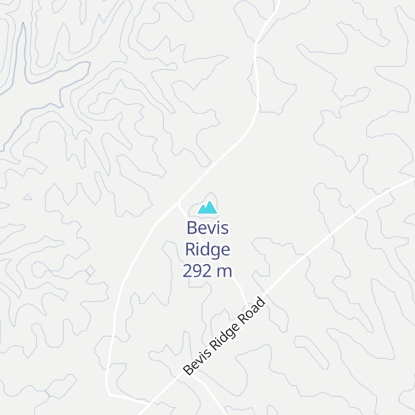 Map of Bevis Ridge