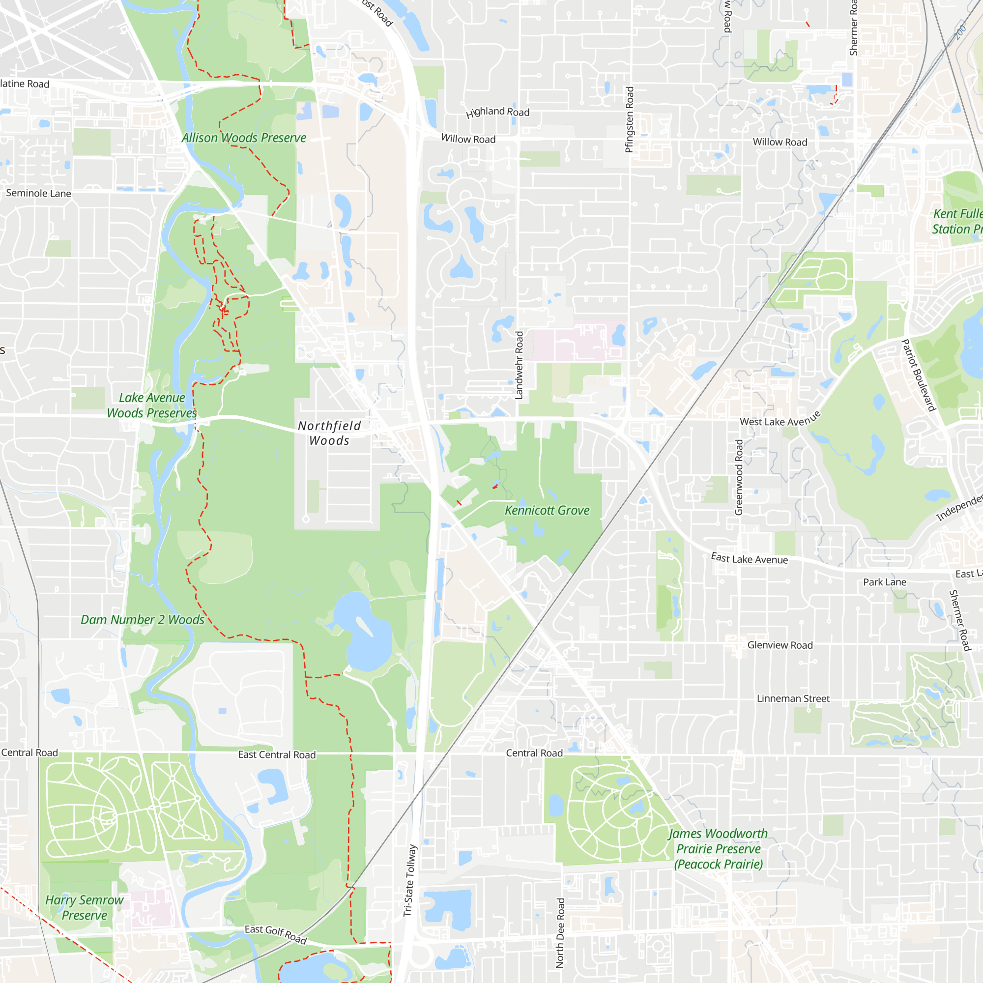 The Grove Interpretative Center map