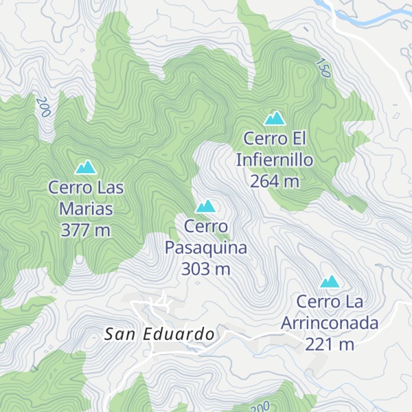 Map of Cerro Pasaquina