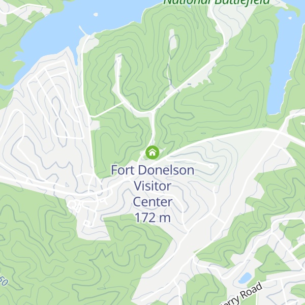 Map of Fort Donelson Visitor Center