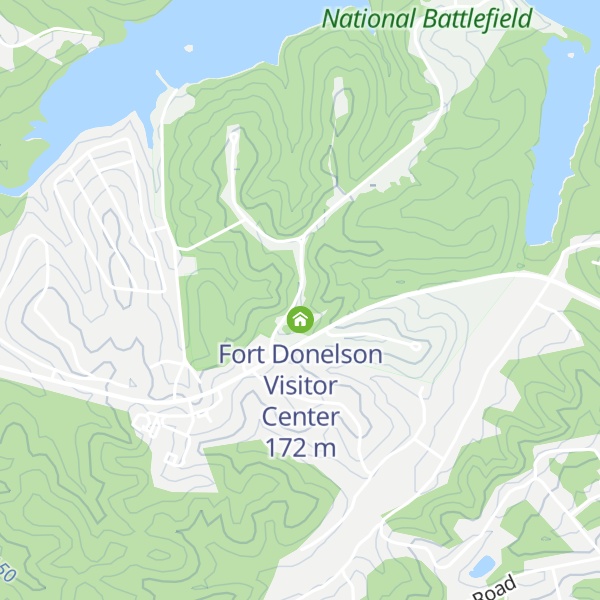 Map of Fort Donelson Temporary Visitor Center