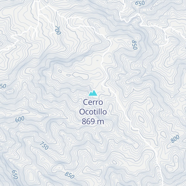 Map of Cerro Ocotillo