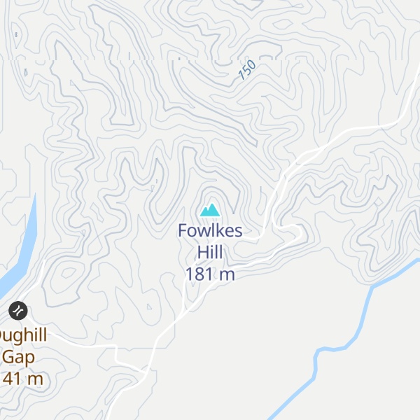 Map of Fowlkes Hill