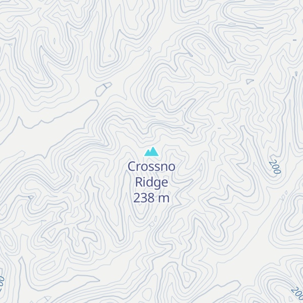 Map of Crossno Ridge