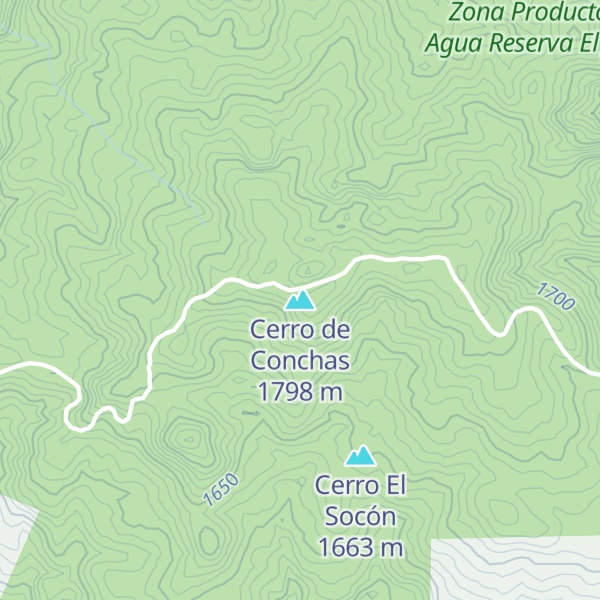 Map of Cerro de Conchas