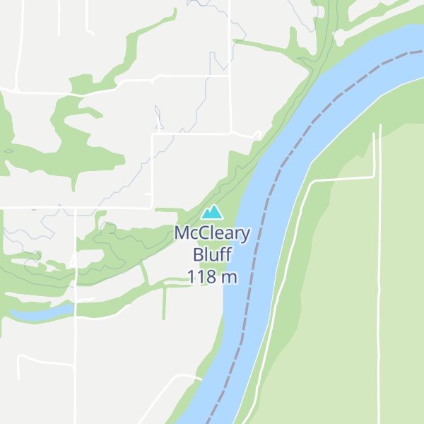 Map of McCleary Bluff