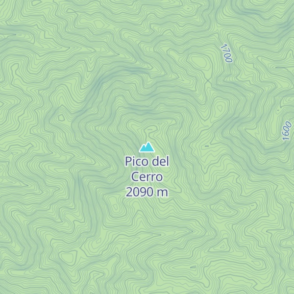 Map of Pico del Cerro