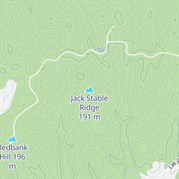 Map of Jack Stable Ridge