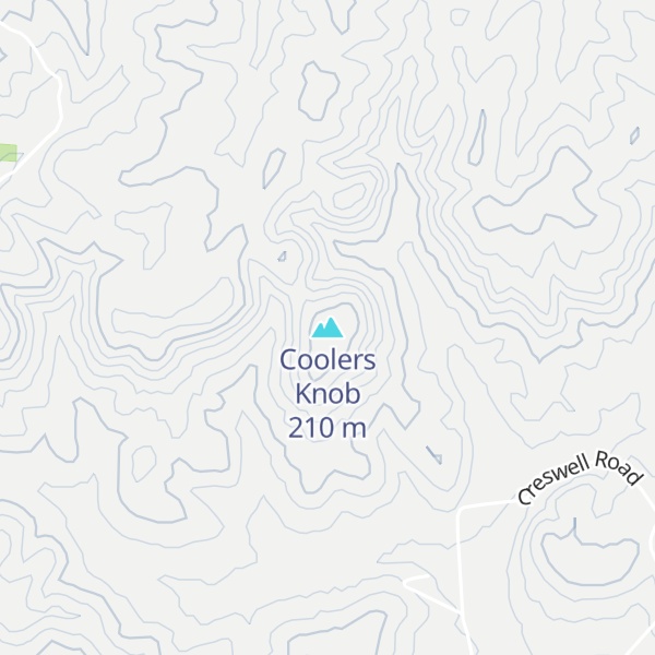 Map of Coolers Knob