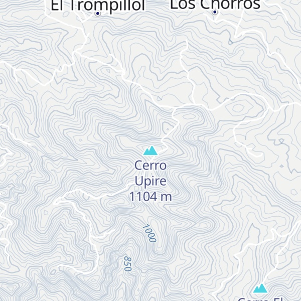 Map of Cerro Upire