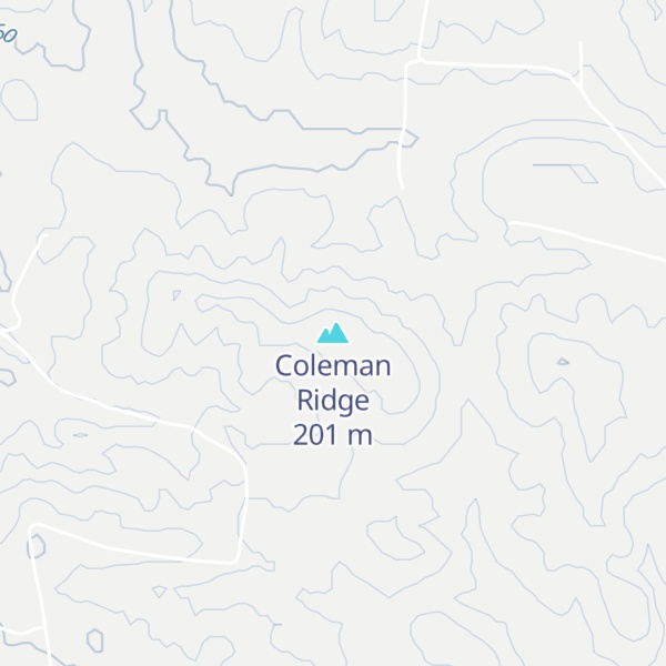 Map of Coleman Ridge