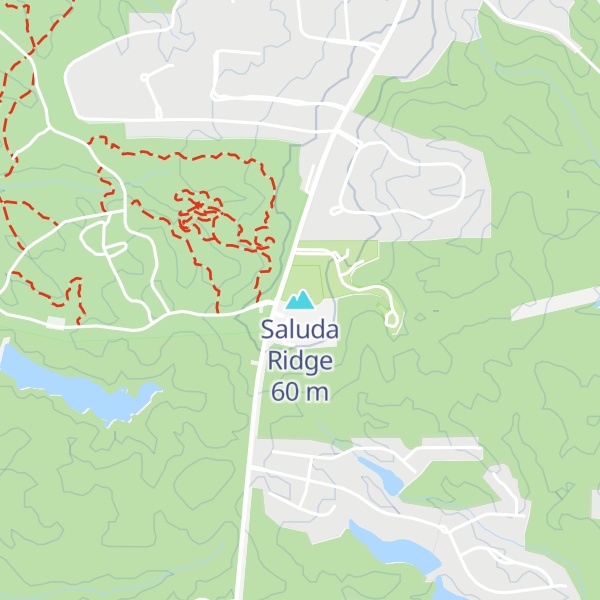 Map of Saluda Ridge