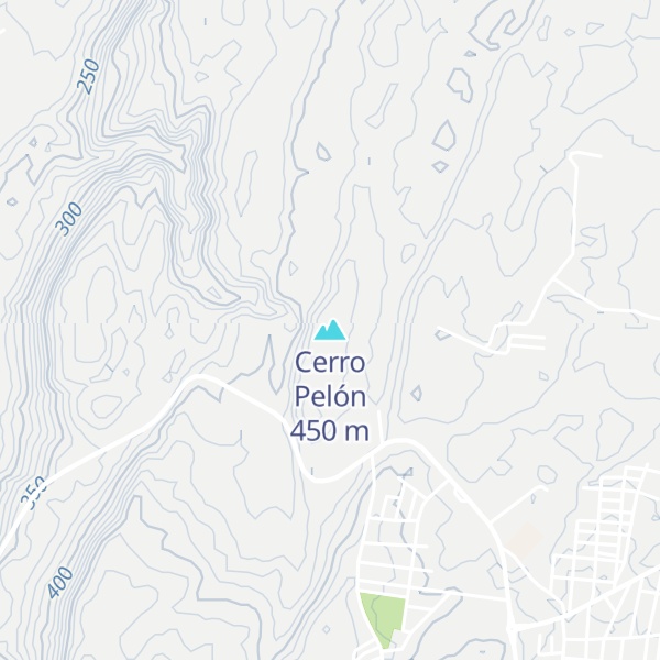 Map of Cerro Pelón