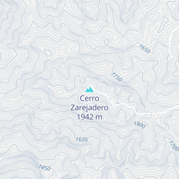 Map of Cerro Zarejadero