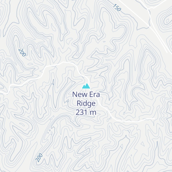 Map of New Era Ridge