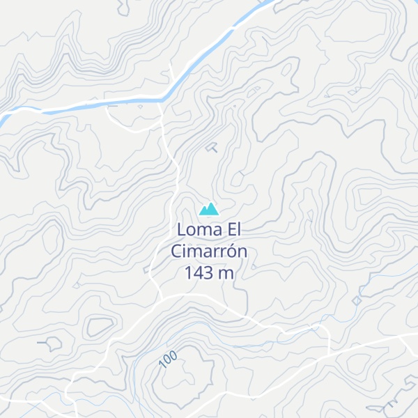 Map of Loma El Cimarrón