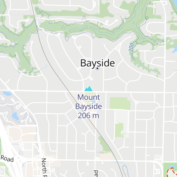 Map of Mount Bayside