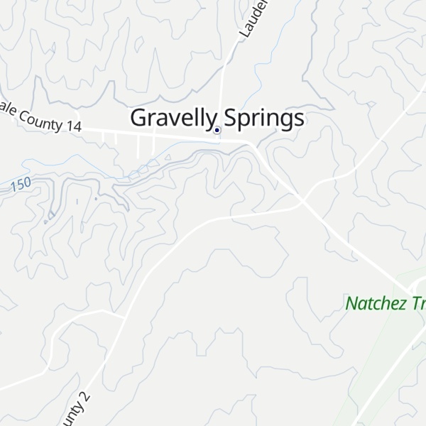 Map of Bluff Creek Hill