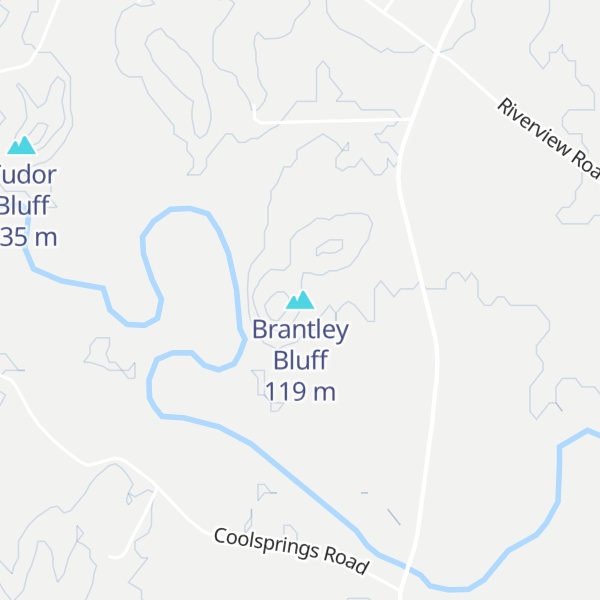 Map of Brantley Bluff
