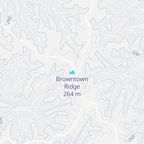 Map of Browntown Ridge