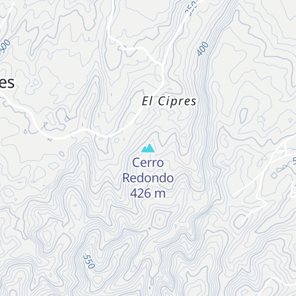 Map of Cerro Redondo