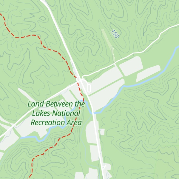 Map of South Welcome Station at Land Between The Lakes