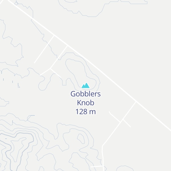 Map of Gobblers Knob