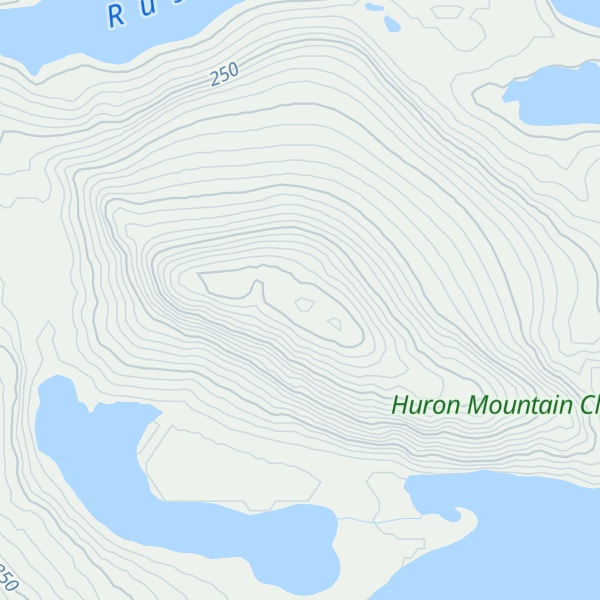 Map of Huron Mountain
