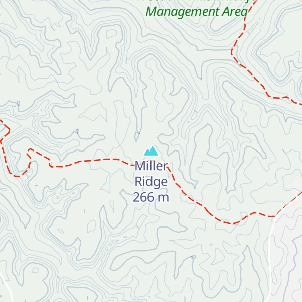 Map of Miller Ridge