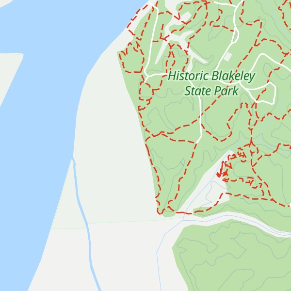 Map of Squirrel's Nest Camping Shelter #2