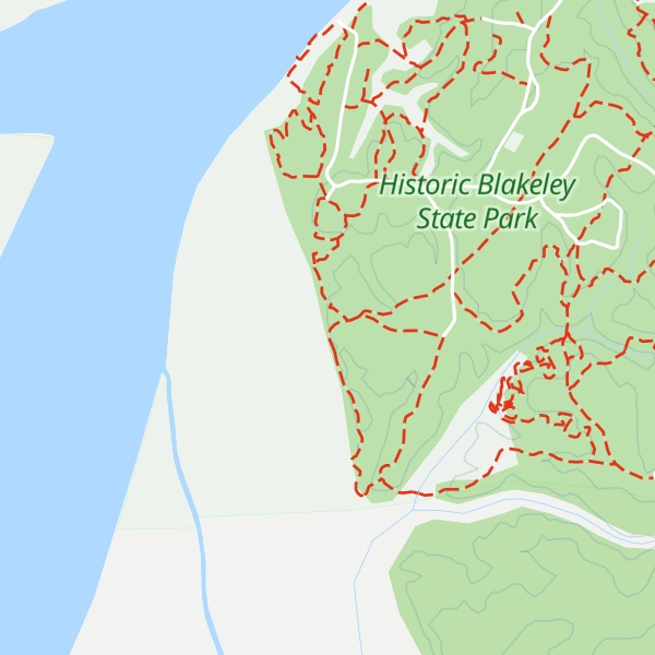 Map of Squirrel's Nest Camping Shelter #1
