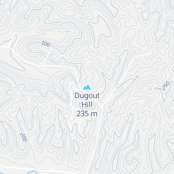 Map of Dugout Hill
