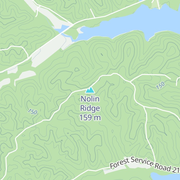 Map of Nolin Ridge