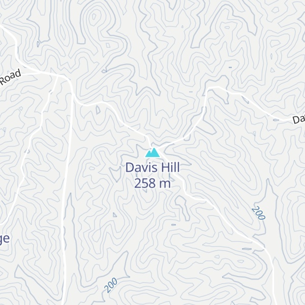 Map of Davis Hill