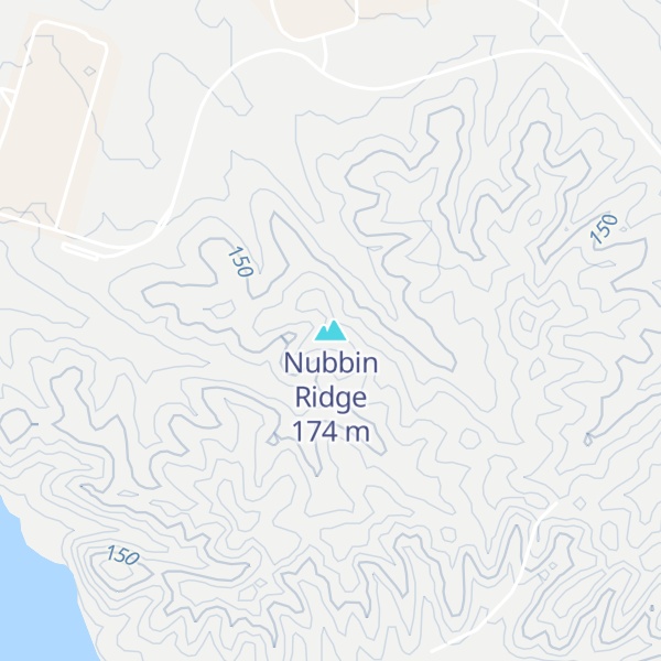Map of Nubbin Ridge