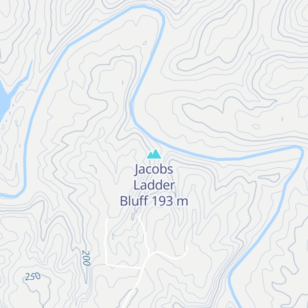 Map of Jacobs Ladder Bluff