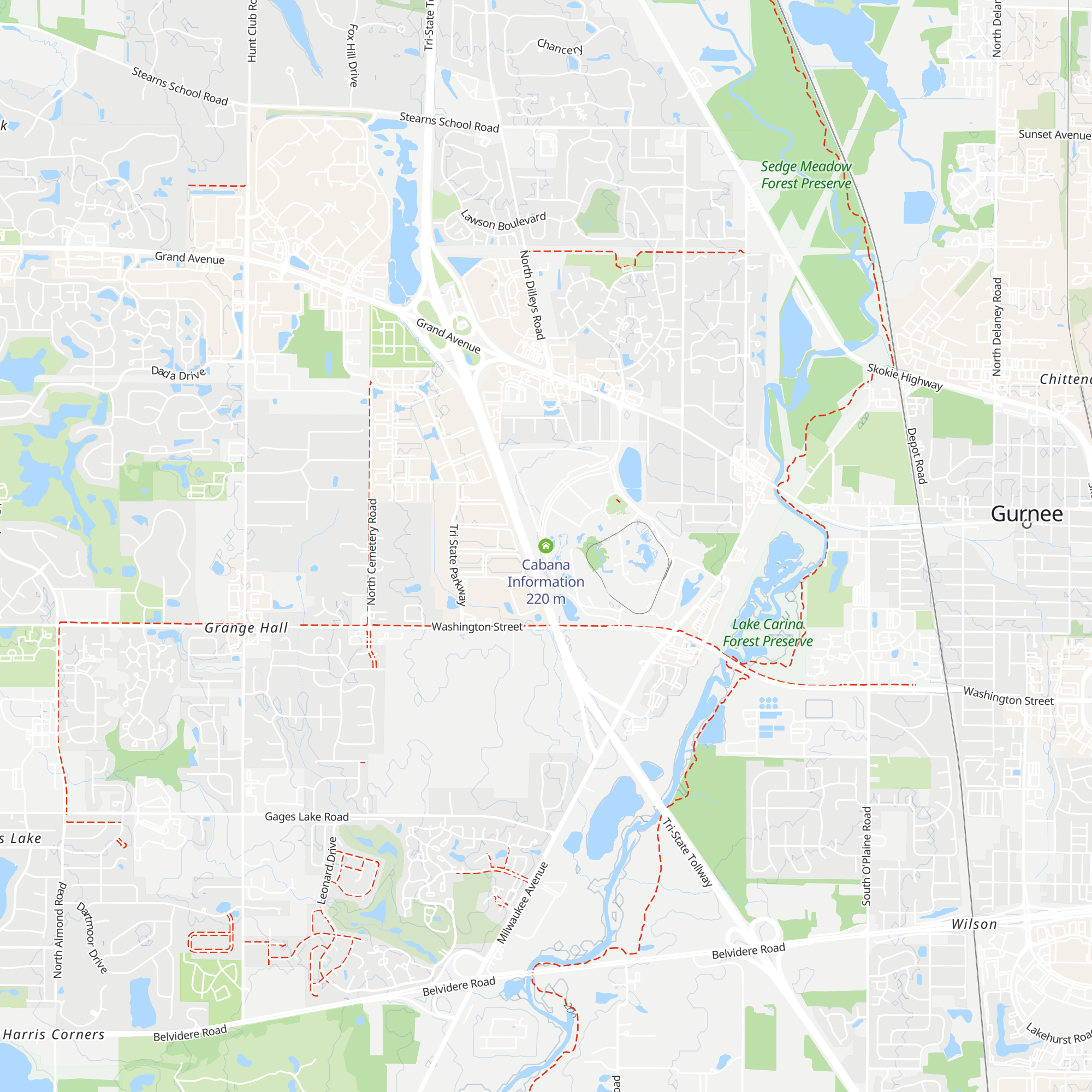 Cabana Information map