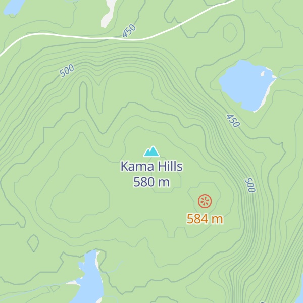 Map of Kama Hills