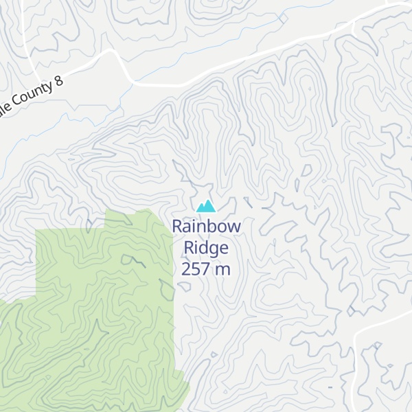 Map of Rainbow Ridge
