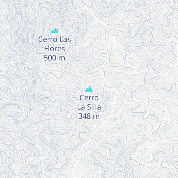 Map of Cerro La Silla