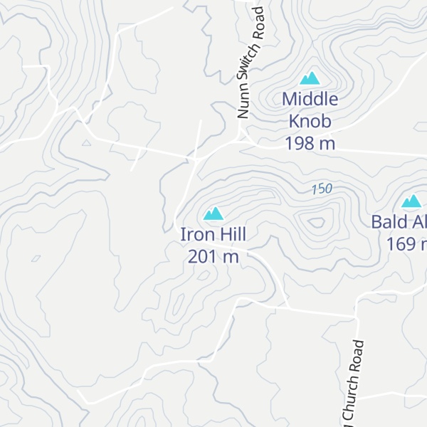 Map of Iron Hill