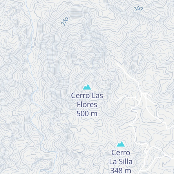 Map of Cerro Las Flores