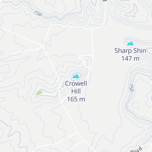 Map of Crowell Hill