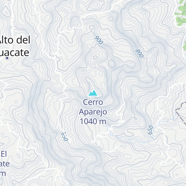 Map of Cerro Aparejo