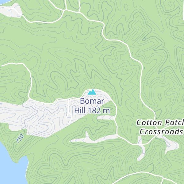 Map of Bomar Hill