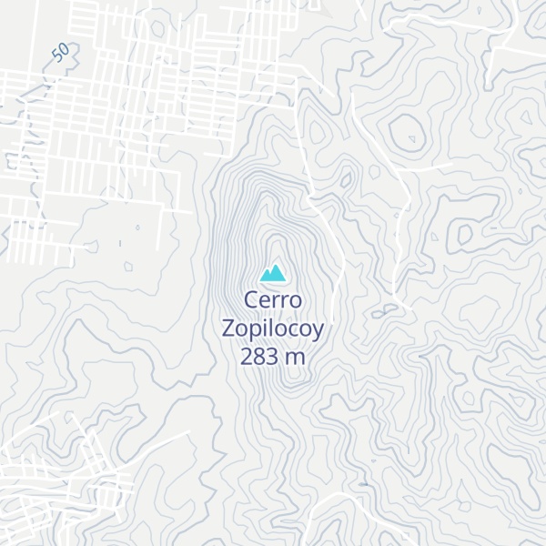 Map of Cerro Zopilocoy