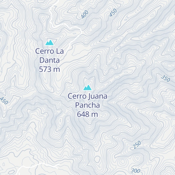 Map of Cerro Juana Pancha