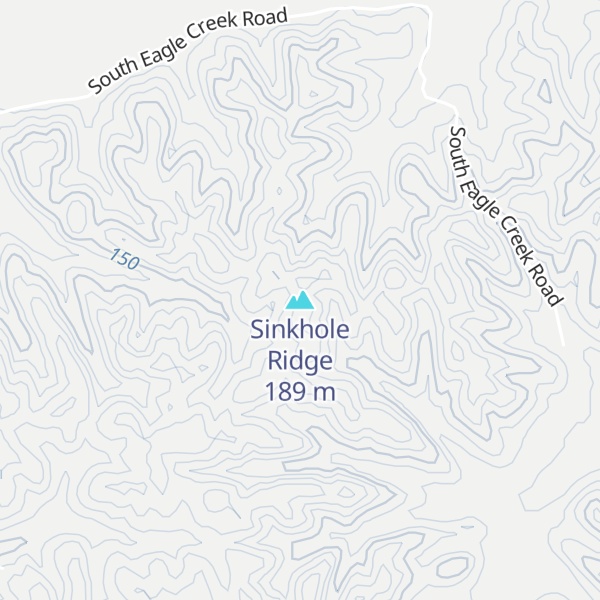 Map of Sinkhole Ridge