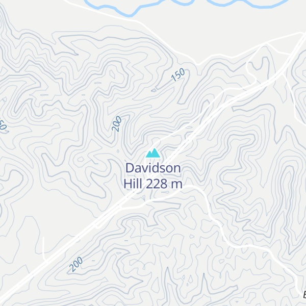 Map of Davidson Hill
